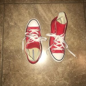 Red High Top Converse